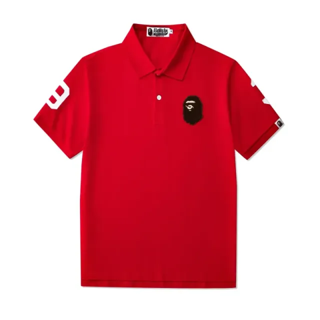 BAPE Polo Shirt Ape Head Patch