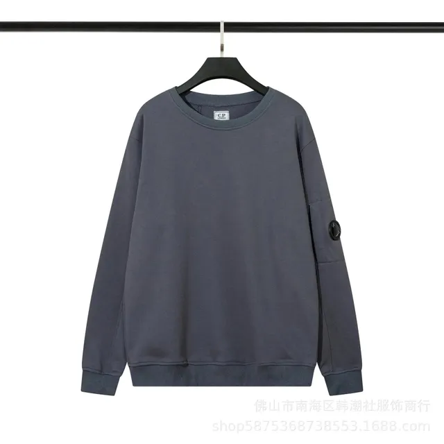 C.P. Company Crewneck Sweatshirt Goggle Button Sleeve