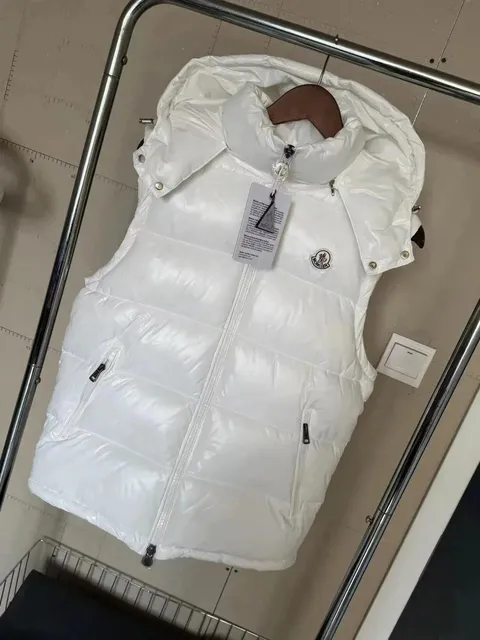 Moncler Puffer Vest Glossy White