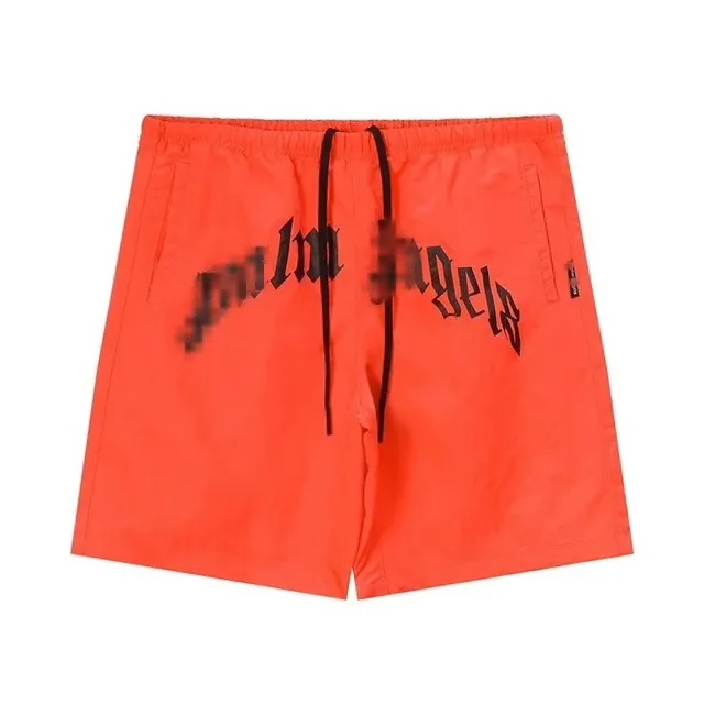 Palm Angels Logo Shorts Gothic Print