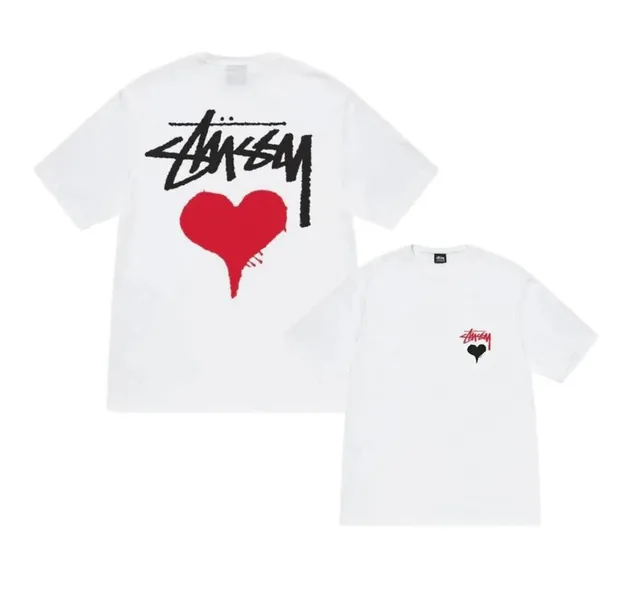 Stüssy Heart Logo Tee Red Heart