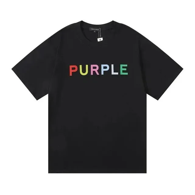 Purple Brand T-Shirt Rainbow Logo