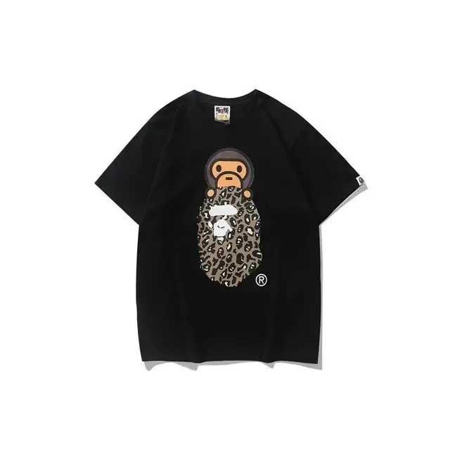 BAPE Shark Tee Leopard Ape Head