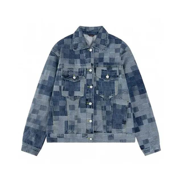 Louis Vuitton Denim Jacket Patchwork Check