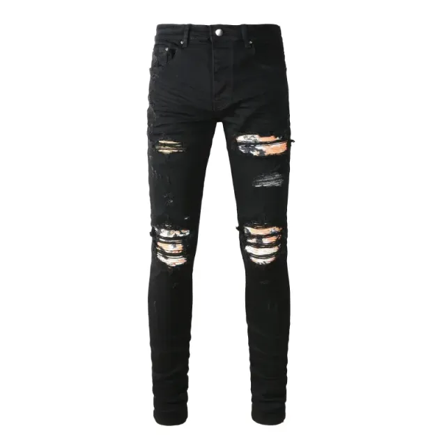 Amiri Distressed Skinny Jeans Destroyed
