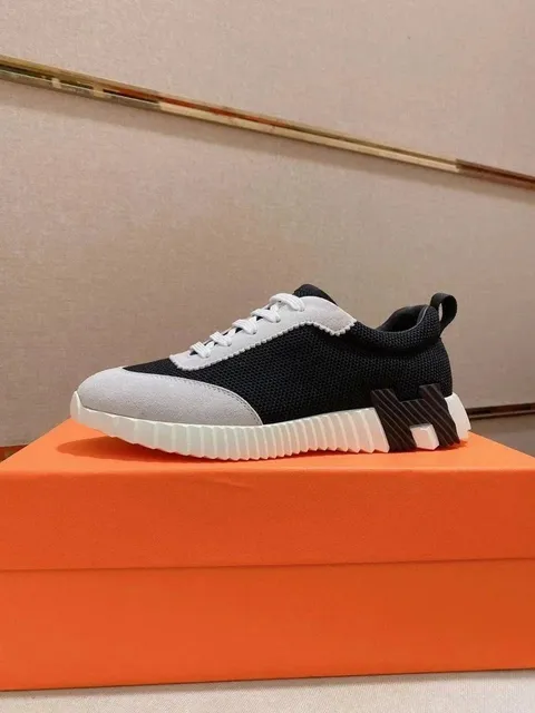 Hermès H-Stripes Sneaker Black Grey White