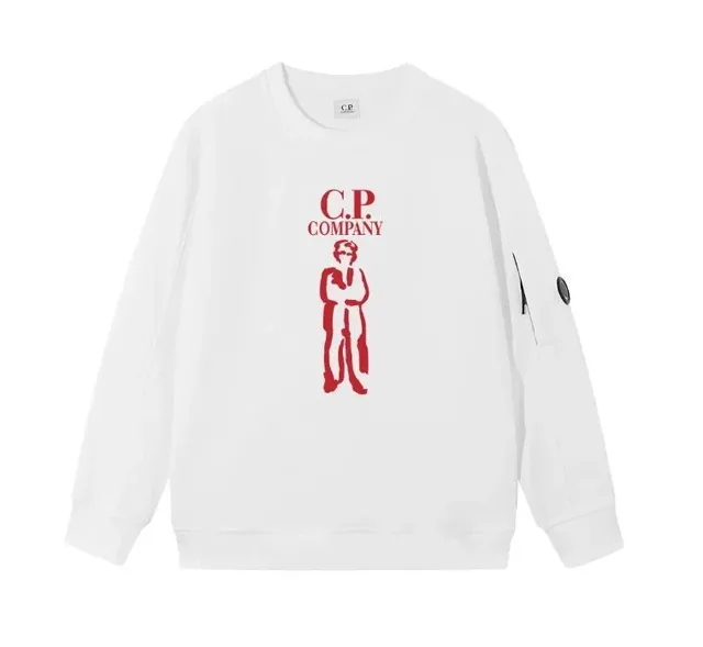 C.P. Company Crewneck Sweatshirt Red Logo Print