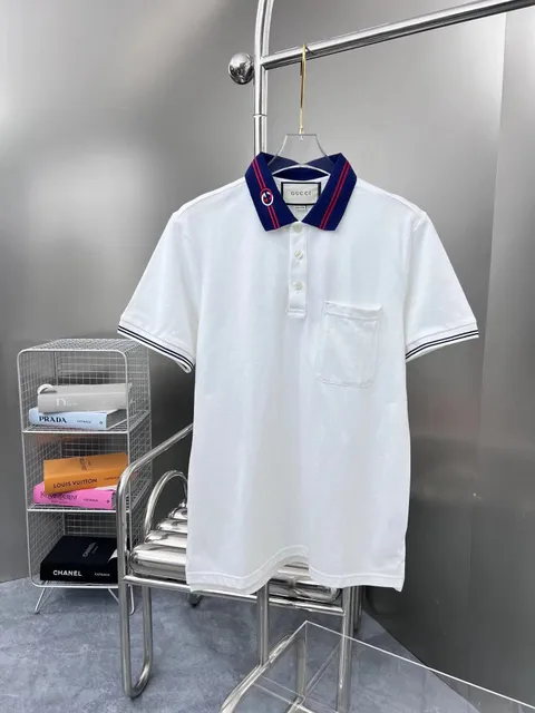 Gucci Polo Shirt Web Stripe Collar