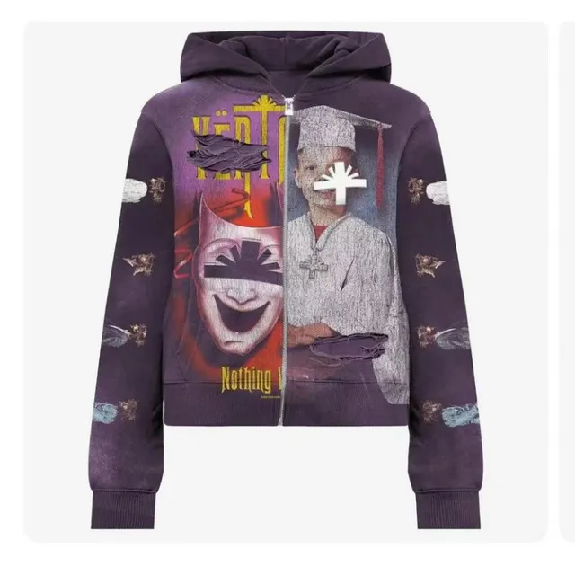 Gallery Dept. Zip-Up Hoodie Nothing Was the Same Graphic
