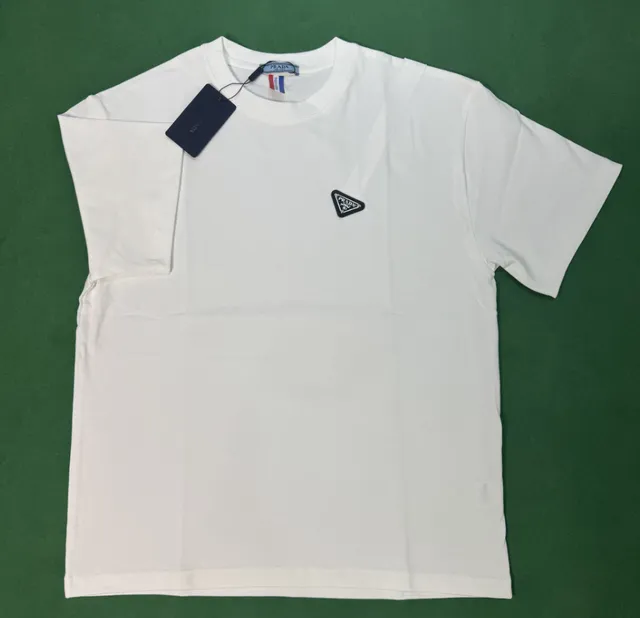 Prada Logo T-Shirt Triangle Logo