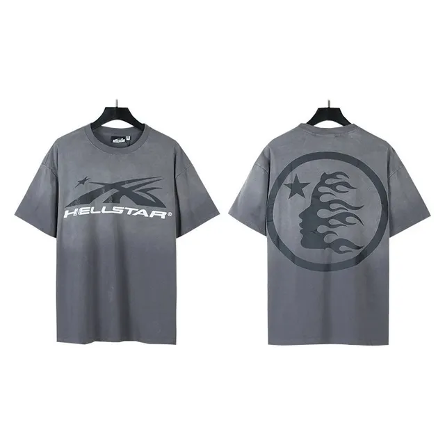 Hellstar Graphic Tee Flame Moon Print