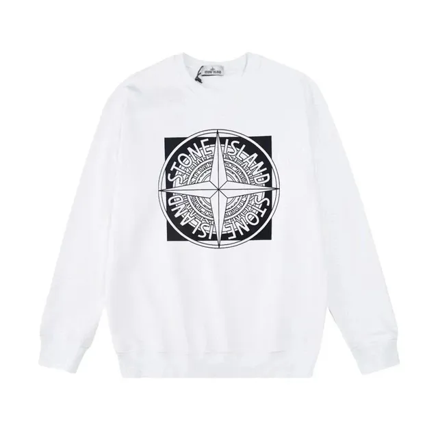 Stone Island Cotton Sweatshirt Compass Logo