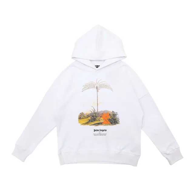 Palm Angels Hoodie Palm Tree Print