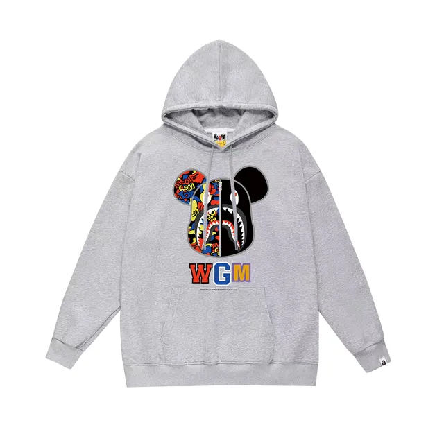 BAPE × Gallery Dept. Shark Hoodie WGM Mickey Shark Print