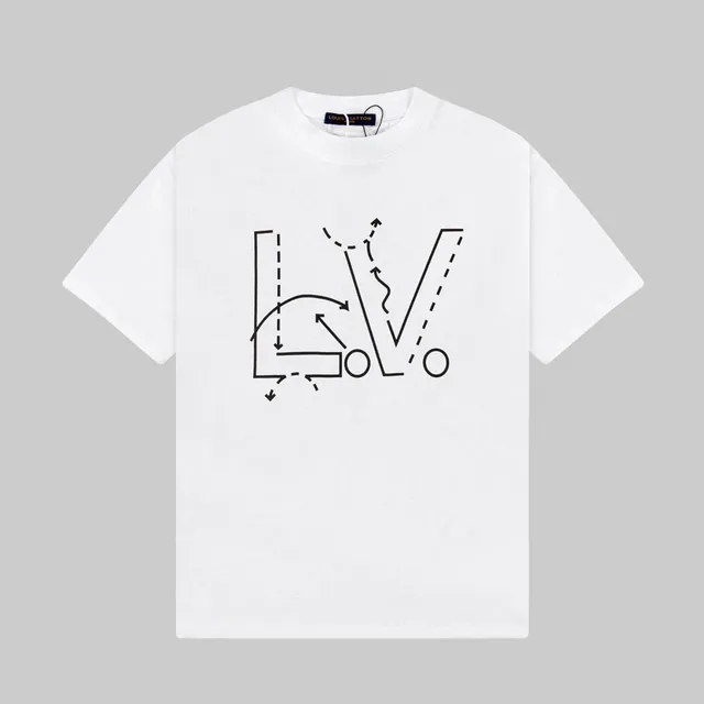 Louis Vuitton LV Graphic T-Shirt Technical Sketch Print