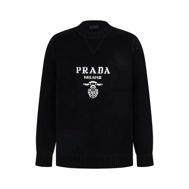 Knit Sweater Prada Milano Logo