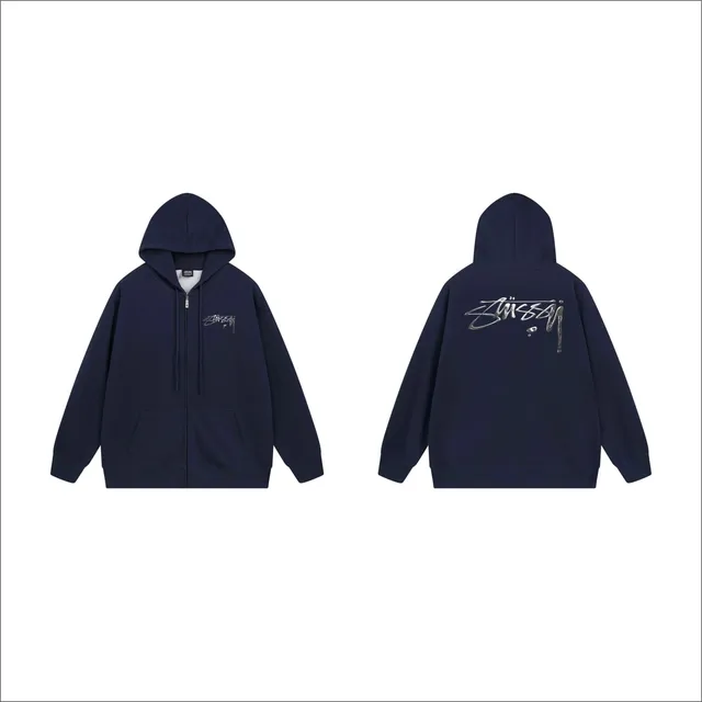 Stüssy Zip-Up Hoodie Script Logo