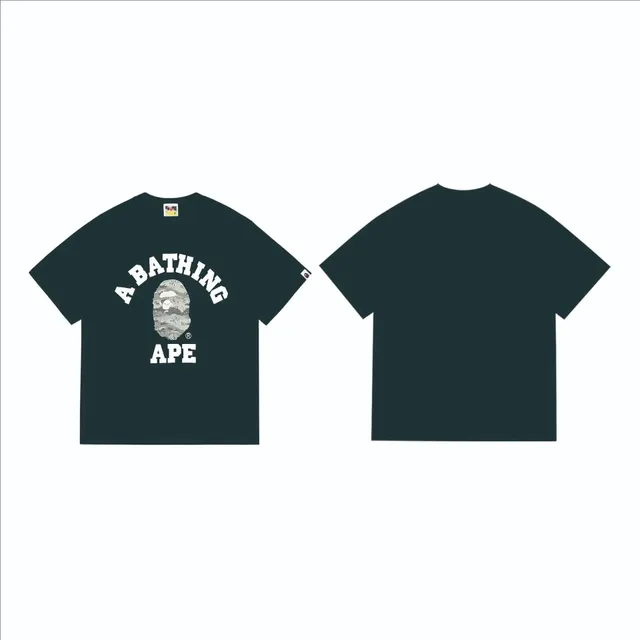 BAPE College Tee Camouflage Ape Head