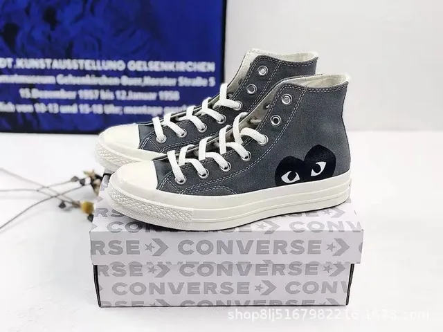 Converse × Comme des Garçons Chuck Taylor All Star High CDG Play Heart Eyes