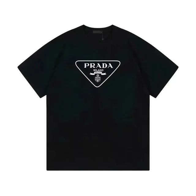 Prada Logo T-Shirt Triangle Logo