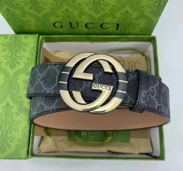 Gucci GG Marmont Belt Web Stripe