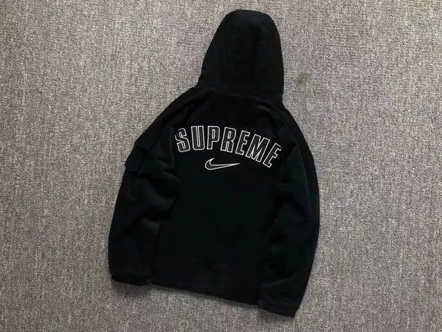 Corduroy Hooded Jacket Supreme Nike Logo