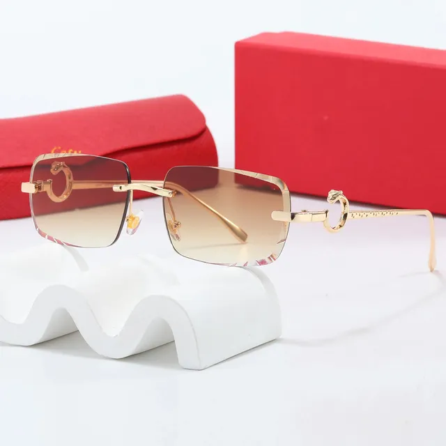 Cartier Sunglasses Rimless Panther Detail