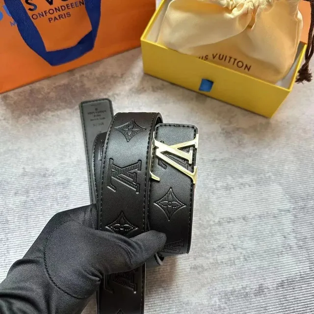 Louis Vuitton LV Initiales Belt Monogram Embossed