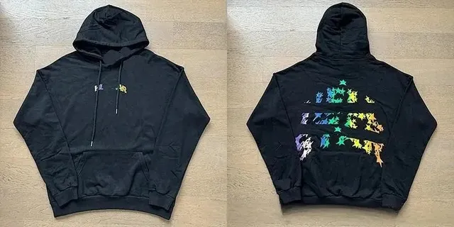 Balenciaga Hoodie Rainbow Star Print
