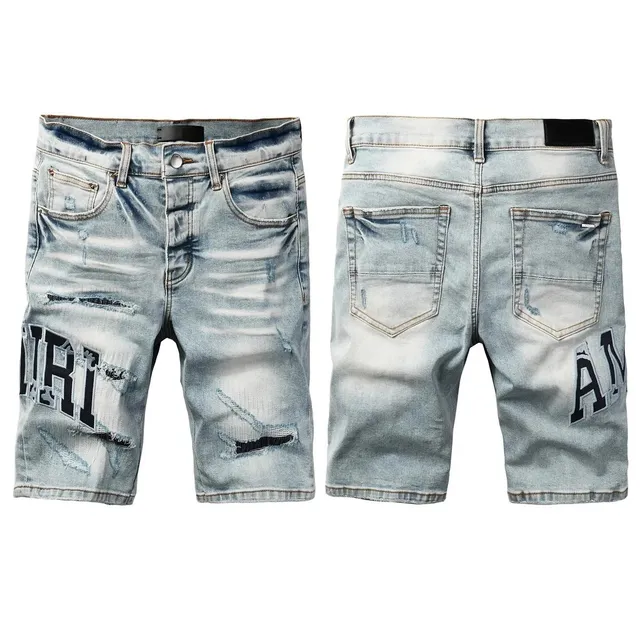 Amiri Distressed Denim Shorts