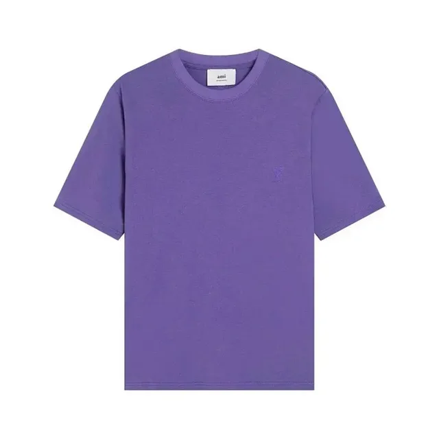 AMI Paris Classic T-Shirt Solid Purple