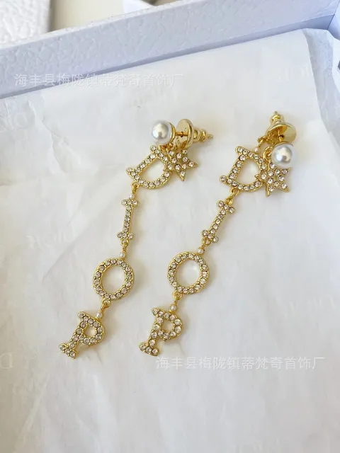 Dior Dioriviera Earrings Crystal and Pearl