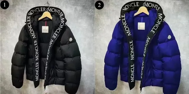 Logo Tape Puffer Jacket Moncler Logo Tape