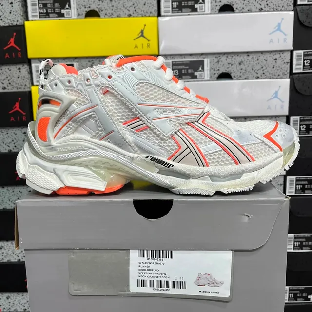 Balenciaga Speed Trainer Neon Orange/Eggshell