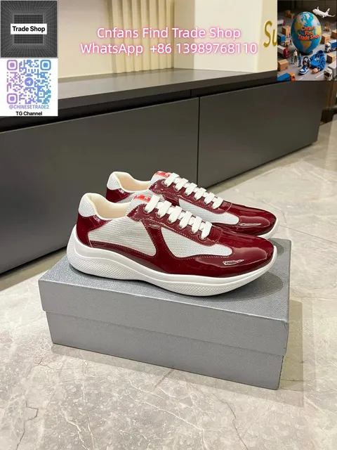 Prada Linea Rossa Glossy Patent Leather