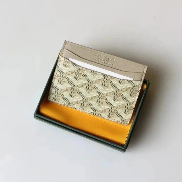 Goyard Card Holder Goyardine Canvas