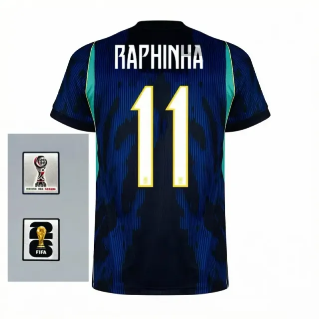 Brazil away jersey, number 11 with captain's armband