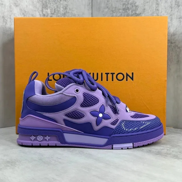 Louis Vuitton LV Trainer Monogram Flower Purple