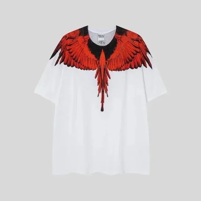 Marcelo Burlon Wings T-Shirt Red Wings Print