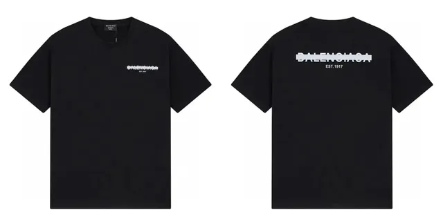 Balenciaga Logo T-Shirt Distorted Logo