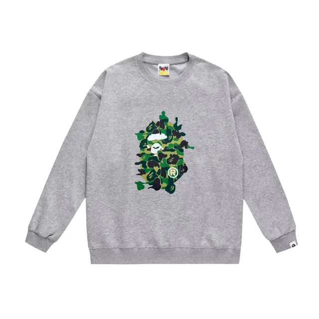 BAPE Shark Crewneck Sweatshirt Camo Ape Head