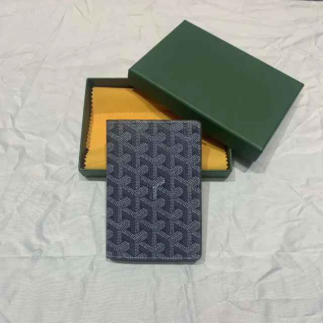 Goyard Passport Cover Goyardine Canvas