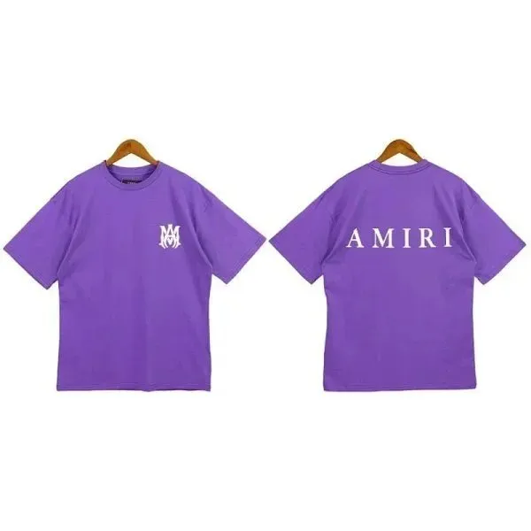 Amiri Logo T-Shirt Purple with White Logo