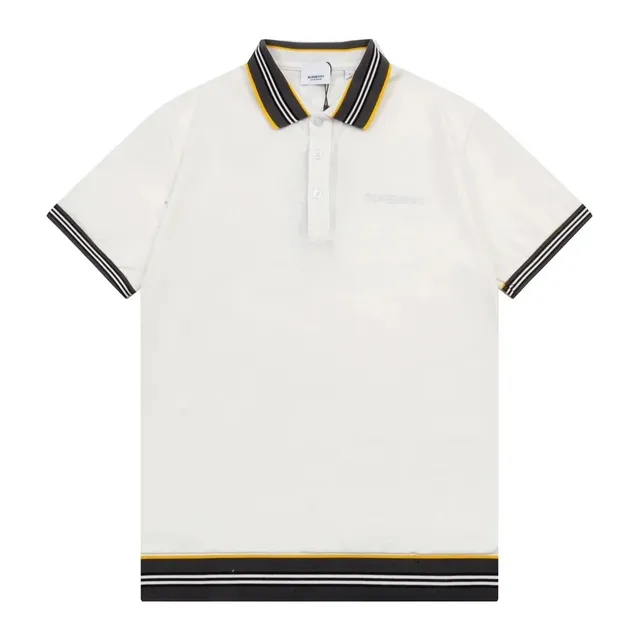 Burberry Polo Shirt Striped Trim