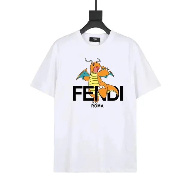 Fendi × Pokémon Graphic T-Shirt Dragonite Print