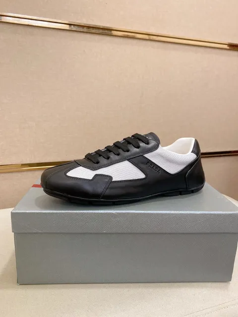 Prada Racing Sneaker Black and White