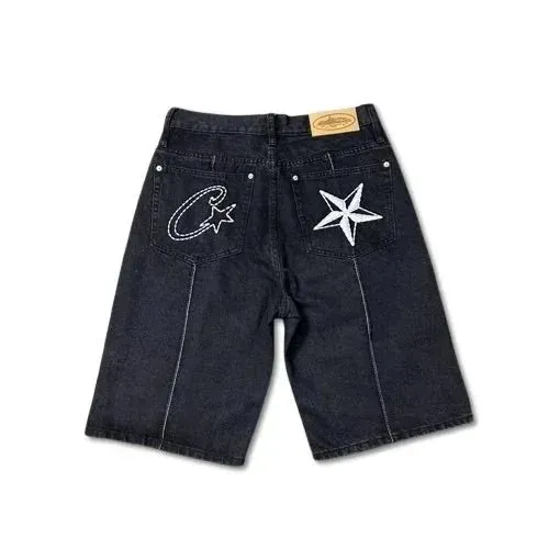 Carhartt WIP Denim Shorts Embroidered Star