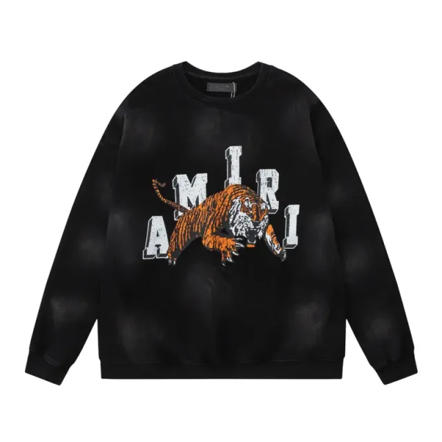 Amiri Crewneck Sweatshirt Tiger Graphic