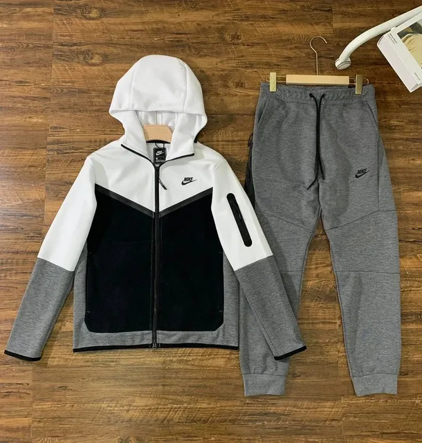 Nike Tech Fleece Hoodie and Joggers Colorblock