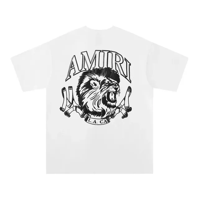 Amiri Lion Graphic Tee L.A. CA Lion Print